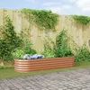 Image de Carré potager - VIDAXL - 42011332 - Surélevé - Acier - Beige