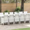 Image de vidaXL Ensemble de salle à manger pour jardin 17 pcs Blanc polyrotin Ensemble de meubles de jardin et terrasse 3378663