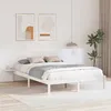 Image de vidaXL Cadre de lit Blanc 160 x 200 cm Pin massif 873182