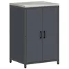 Image de Armoire de cuisine en acier - vidaXL - Anthracite - Modulaire - Résistant à la chaleur - Intérieur/extérieur