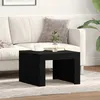 Image de Table basse carrée 50 x 50 x 35 cm Chêne noir   Bois dingénierie contemporain VIDAXL