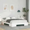 Image de vidaXL Cadre de lit Blanc 140 x 190 cm 873035