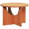 Image de Table basse ronde en bois massif - vidaXL - Brun cire - 50x50x35 cm - Bois massif en pin - Style rustique