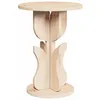 Image de Table basse en bois de pin - vidaXL - Ronde - Naturel - Bois massif - 395x395x535 cm - Usage intérieur