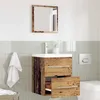 Image de VIDAXL Meuble bas de salle de bain marron 41 x 385 x 48 cm - tiroir bois dingénierie