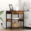 Image de vidaXL Cabinet de chevet Chêne fumé 41 x 31 x 51 cm Bois dingénierie 859539