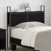 Image de Tête de lit rangement VIDAXL 93 x 15 x 98 cm   Chêne noir avec station de charge
