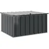 Image de Boîte de rangement de jardin en acier - vidaXL - Noir - 101x82x50 cm - Durable - Mécanisme de verrouillage