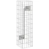 Image de Robinet Gabion en acier inoxydable - vidaXL - Argenté - 25x25x100 cm - Résistant aux intempéries