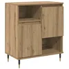 Image de Buffet moderne en bois - vidaXL - Chêne artisanal - 60x35x70 cm - Grand espace de stockage - 2 portes - Design compact