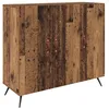 Image de Buffet moderne en bois dingénierie - vidaXL - Bois Ancien - 895 x 34 x 80 cm - 3 portes à charnières