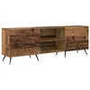 Image de Meuble TV moderne - vidaXL - Bois ancien - 150x30x50 cm - Bois dingénierie - 2 portes - 2 étagères - Assemblage requis