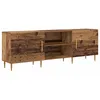 Image de Meuble TV moderne - vidaXL - Bois ancien - 150x30x50 cm - Bois dingénierie - 2 portes - 2 étagères - Montage au sol