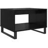 Image de Table basse rectangulaire - vidaXL - Chêne noir - 60x50x40 cm - Bois dingénierie - Rangement multifonction
