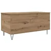 Image de Table basse industrielle - vidaXL - Chêne artisanal - 90x44.5x45 cm - Bois dingénierie