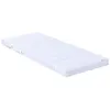 Image de Matelas en mousse ajustable - vidaXL - 80x200 cm - Blanc - Réglable 130-200 cm - Fermeté moyennement douce