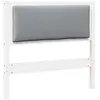 Image de Tête de lit en bois massif - vidaXL - Blanc - 90 cm - Bois de pin - 8x95 5x85 5 cm - Design minimaliste