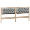 Image de Tête de lit en bois massif - vidaXL - 160 cm - Marron et Gris Clair - Bois de pin - 9x1655x855 cm - Respirant