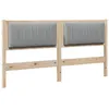 Image de Tête de lit capitonnée - vidaXL - 160 cm - Marron - Pin massif - Design moderne - Facile à nettoyer - Usage intérieur