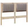 Image de Tête de lit capitonnée - vidaXL - Marron - Pin massif - 120 cm - Rembourré - Design moderne - Facile à nettoyer