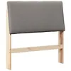 Image de Tête de lit capitonnée - vidaXL - 90 cm - Taupe - Pin massif - Rembourrage en mousse - Facile à nettoyer