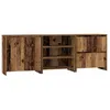 Image de Buffet rustique en bois dingénierie - vidaXL - 70x41x75 cm - Bois ancien - Portes à charnières - Étagères intégrées