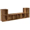 Image de Étagères cubiques modulaires - vidaXL - Bois vieilli - 37x35x72 cm - Compartiments cubes - Pour intérieur