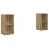 Image de Ensemble meuble TV modulable - vidaXL - Chêne artisanal - Bois dingénierie - 72x35x36.5 cm - Étagères modulaires