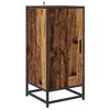 Image de Buffet moderne en bois dingénierie - vidaXL - Bois Ancien - 35 5 x 35 x 76 cm - Grand espace de rangement - 1 porte