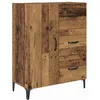 Image de Buffet moderne en bois dingénierie - vidaXL - Bois ancien - 695 x 34 x 90 cm - 3 tiroirs - 1 porte affleurante