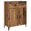 Image de Buffet en bois dingénierie - vidaXL - 34x69 5x90 cm - Vieux bois - Grand espace de stockage - Portes coulissantes