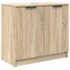 Image de Meuble de salle de bain - vidaXL - Chêne Sonoma - Bois dingénierie - 645x335x59 cm - Portes solides