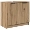 Image de Armoire de salle de bain - vidaXL - Chêne artisanal - 645x335x59 cm - Bois dingénierie - 2 portes