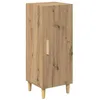 Image de Buffet moderne en bois dingénierie - vidaXL - Chêne artisanal - 34 5x34x90 cm - Étagères - 1 porte à charnières