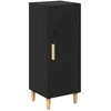 Image de Buffet en bois dingénierie - vidaXL - Chêne Noir - 345 x 34 x 90 cm - 1 porte à charnières - Étagères