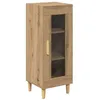 Image de Buffet en bois dingénierie - vidaXL - Chêne artisanal - 345x325x90 cm - Portes en verre - Grand espace de rangement