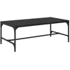Image de Table basse moderne - vidaXL - Chêne noir - Bois dingénierie - 100x50x35 cm - Étagère intégrée - Design minimaliste
