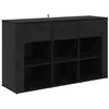 Image de Buffet en bois dingénierie - vidaXL - Chêne Noir - 100x30x595 cm - Tiroirs spacieux - Étagères solides