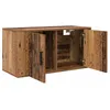 Image de Meuble TV mural - vidaXL - Bois ancien - 80x34 5x40 cm - Bois dingénierie - 2 portes - Poids maximal 60 kg