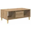 Image de Table basse moderne - vidaXL - Chêne artisanal - 90x50x265 cm - Bois dingénierie - Étagères intégrées - Rectangulaire