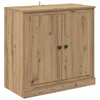 Image de Buffet en bois dingénierie - vidaXL - Chêne artisanal - 70x355x675 cm - 2 portes - 2 étagères - Poids maximal 60 kg