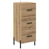Image de Buffet en bois dingénierie - vidaXL - Chêne artisanal - 34x345x90 cm - Tiroir intégré - Style moderne