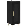 Image de Buffet en bois dingénierie - vidaXL - Chêne Noir - 34x345x90 cm - Design moderne - Grande capacité de rangement