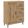 Image de Buffet moderne en bois dingénierie - vidaXL - Chêne artisanal - 695x34x90 cm - Tiroir intégré - Porte à charnières