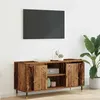 Image de VidaXL Meuble TV en bois dingénierie 104 x 35 x 50 cm   2 portes 2 étagères style contemporain