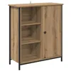 Image de Buffet moderne en bois dingénierie - vidaXL - Chêne artisanal - 70x30x80 cm - 1 porte à charnières - Assemblage requis