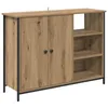 Image de Buffet moderne en bois dingénierie - vidaXL - Chêne artisanal - 100x33x75 cm - 2 portes - Salle à manger - Cuisine