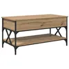 Image de Table basse convertible - vidaXL - Chêne artisanal - 100x50x50 cm - Bois dingénierie - Plateau relevable