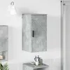 Image de vidaXL Armoire murale salle de bain gris en contreplaqué - Meuble haut suspendu 883347