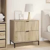 Image de vidaXL Table de chevet avec tiroir Chêne sonoma 635 x 36 x 61 cm 883466
